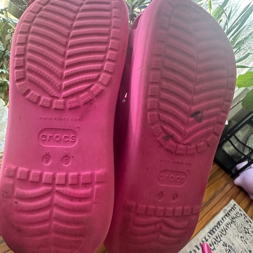 Fuchsia Crocs Classic Clogs - Picture 5 of 5